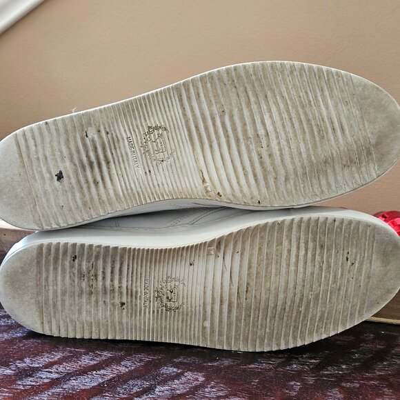 Del Toro Men's Leather Hi Top Sneakers / Ankle Boots, White, Sz 13 - Picture 7 of 16